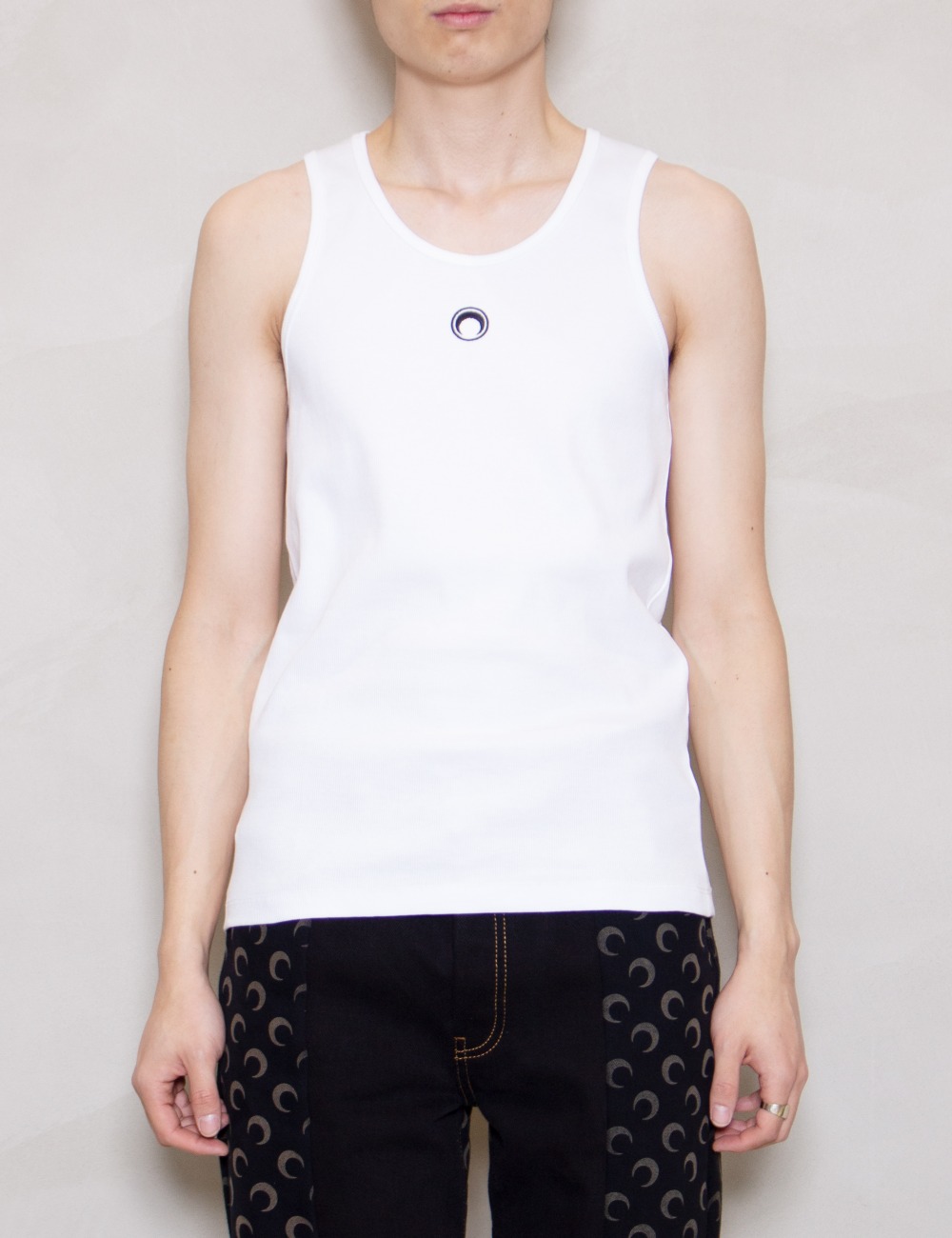 ORGANIC COTTON FITTED TANK_WHITE