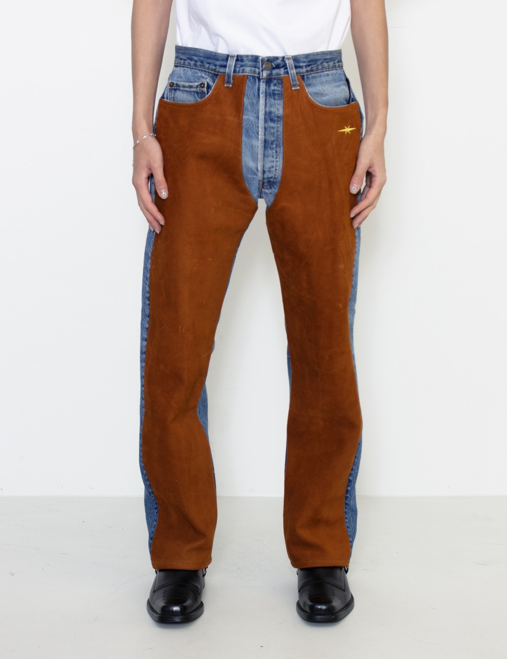 CHAPS JEANS SUEDE_BROWN