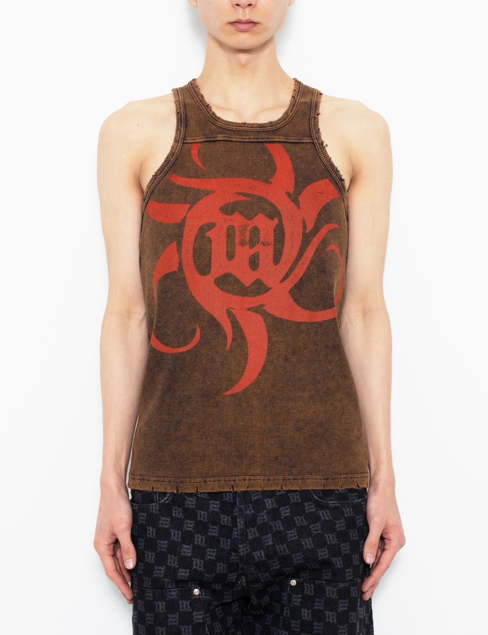 THE BEACH TANK WASHED_BROWN