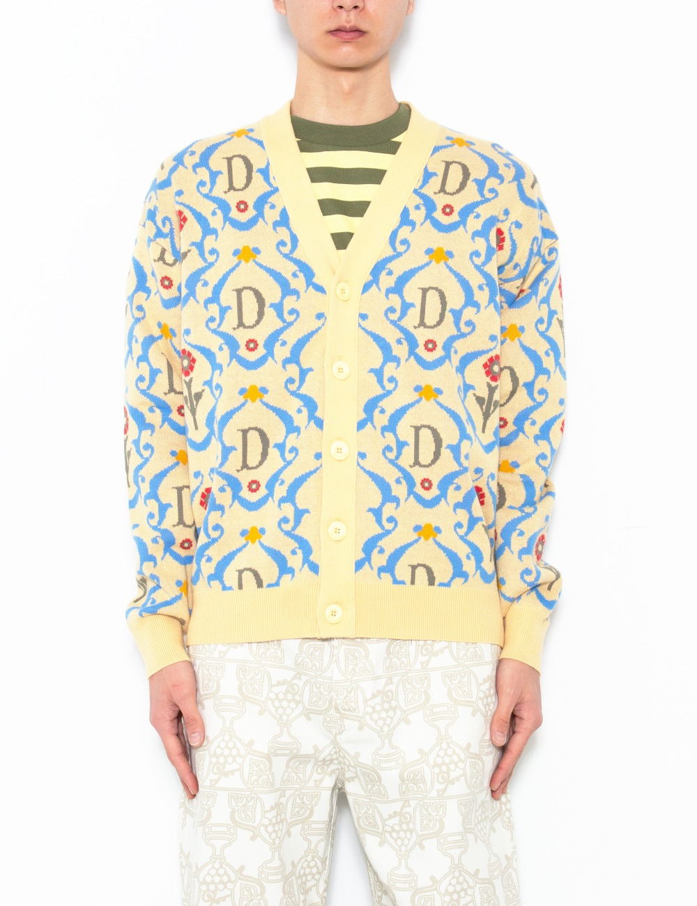 LE CARDIGAN ORNEMENTS_YELLOW