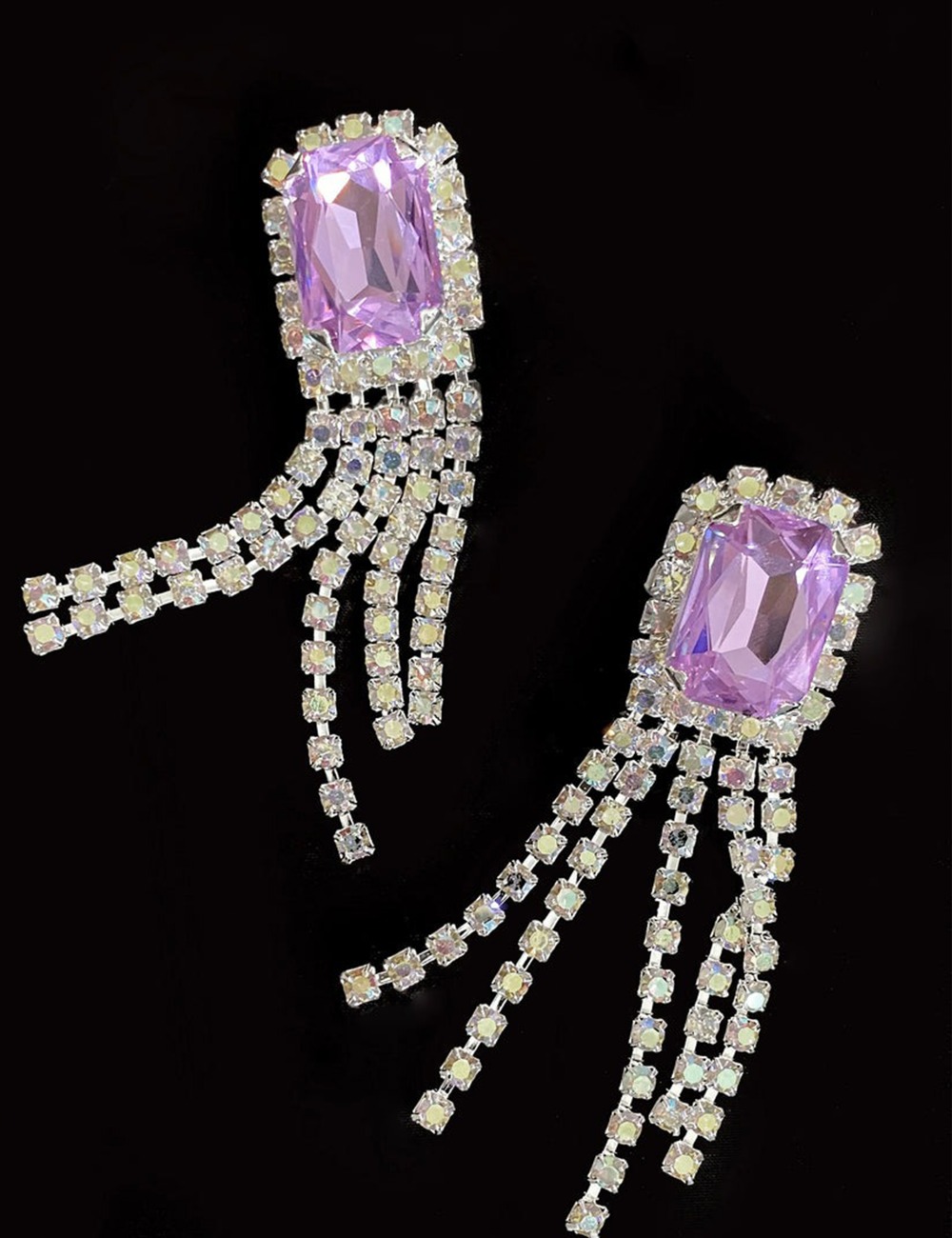 CONQUINE EARRINGS_LILAC